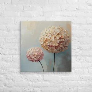 Hydrangea Painting Canvas Art Vibrant Home Decor - Dipaliz - 26″×26″ - Paintings