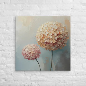 Hydrangea Painting Canvas Art Vibrant Home Decor - Dipaliz - 30″×30″ - Paintings
