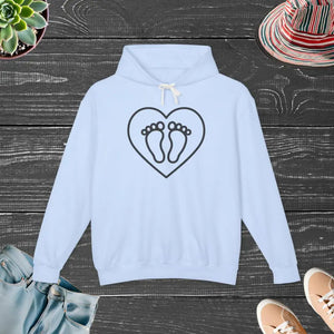 Cozy Lightweight Hooded Sweatshirt for Parents-to-be - Dipaliz - s / Hydrangea - Hoodies