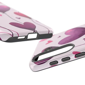 Heart Balloons Phone Case - Cute Tough Love Design - Dipaliz - Mobile Cases