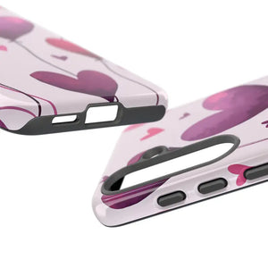 Heart Balloons Phone Case - Cute Tough Love Design - Dipaliz - Mobile Cases