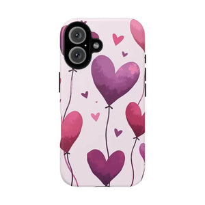 Heart Balloons Phone Case - Cute Tough Love Design - Dipaliz - Iphone 16 / Matte - Mobile Cases