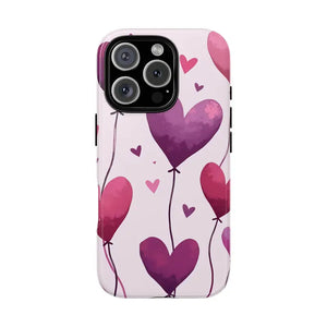 Heart Balloons Phone Case - Cute Tough Love Design - Dipaliz - Mobile Cases