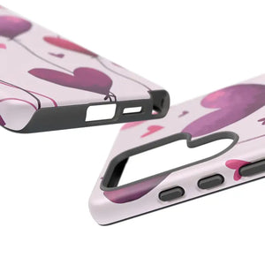 Heart Balloons Phone Case - Cute Tough Love Design - Dipaliz - Mobile Cases