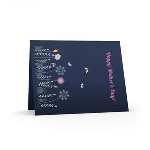 Flower Fields Greeting Cards - Vibrant Day Designs - Dipaliz