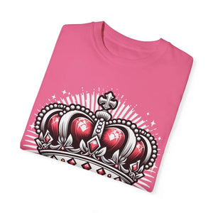 Soft Unisex Garment-dyed T-shirt Heart Crown Cotton - Dipaliz - T-shirts - s