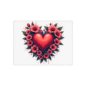 Vibrant Heart Ceramic Photo Tile – 6x6 Floral - Dipaliz - Wall Tiles