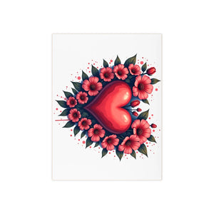 Vibrant Heart Ceramic Photo Tile – 6x6 Floral - Dipaliz - Wall Tiles