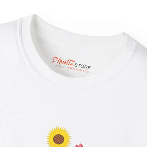 Heart with Flowers Ultra Cotton Tee - Mesmerizing Design - Dipaliz - T-shirts