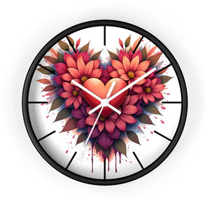 Chic Wall Clock – Vibrant Blooms Living Space - Dipaliz - Clocks
