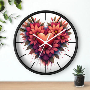 Chic Wall Clock – Vibrant Blooms Living Space - Dipaliz - Clocks