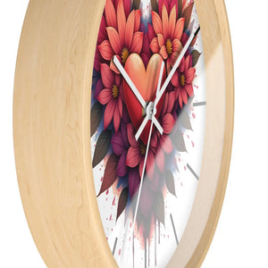 Chic Wall Clock – Vibrant Blooms Living Space - Dipaliz - Clocks