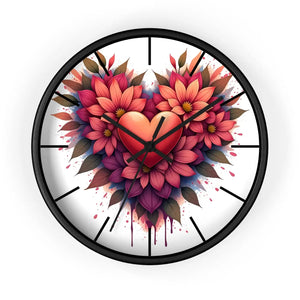 Chic Wall Clock – Vibrant Blooms Living Space - Dipaliz - Clocks