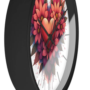 Chic Wall Clock – Vibrant Blooms Living Space - Dipaliz - Clocks