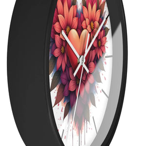 Chic Wall Clock – Vibrant Blooms Living Space - Dipaliz - Clocks