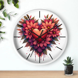 Chic Wall Clock – Vibrant Blooms Living Space - Dipaliz - Clocks