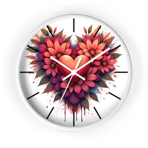 Chic Wall Clock – Vibrant Blooms Living Space - Dipaliz - Clocks