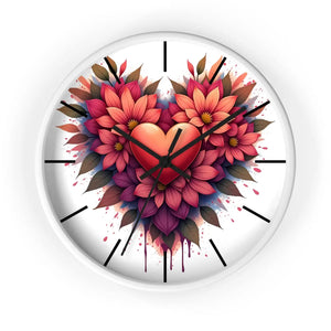Chic Wall Clock – Vibrant Blooms Living Space - Dipaliz - Clocks