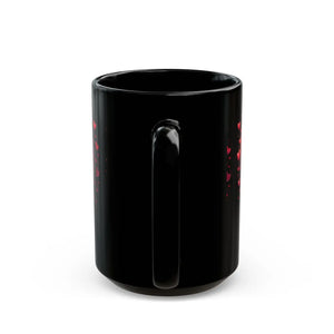 Artistic Black Ceramic Mug - Paint Dripping 15oz - Dipaliz - Mugs