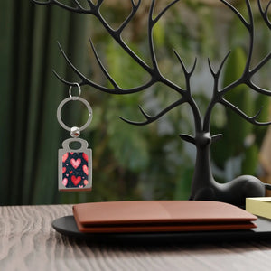 Personalized Pattern Photo Keyring - Heart Memory Keepsake - Dipaliz - Keychains