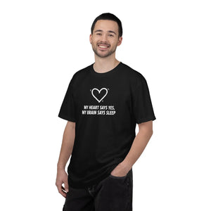 Relaxed Fit T-shirt my Heart Says Yes S–4xl Dipaliz - T-shirts