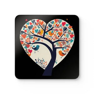 Heart Shaped Tree Corkwood Coaster Set - Dipaliz - Coasters