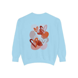 Sweatshirt - Heart Sketch - Painterly Graphic Crewneck - Dipaliz