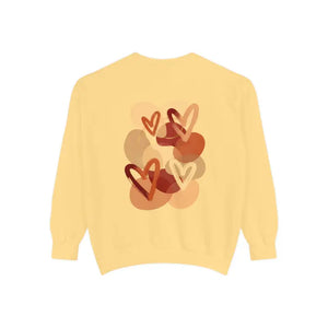 Sweatshirt - Heart Sketch - Painterly Graphic Crewneck - Dipaliz