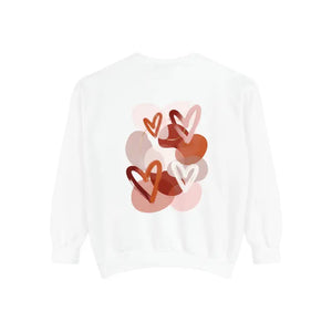 Sweatshirt - Heart Sketch - Painterly Graphic Crewneck - Dipaliz