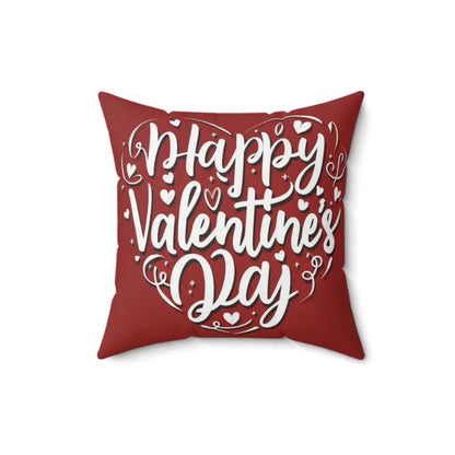 Cozy Up with our Heart Spun Polyester Square Pillow - 16’’ × Home Decor