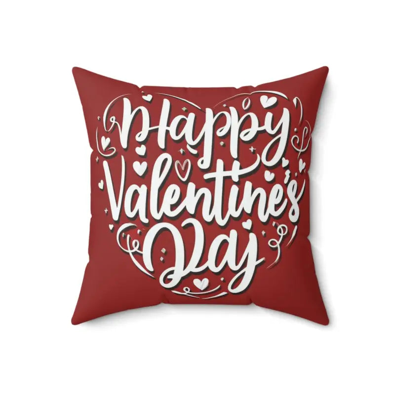 Cozy Up with our Heart Spun Polyester Square Pillow - 18’’ × Home Decor