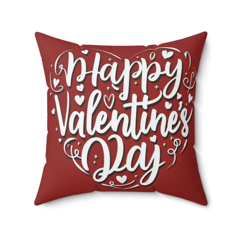 Cozy Up with our Heart Spun Polyester Square Pillow - 20’’ × Home Decor