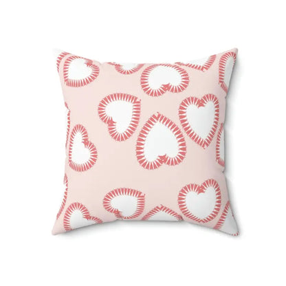 Hearts Print Polyester Pillow – Ultimate Valentine’s Day Cozy Decor - Home