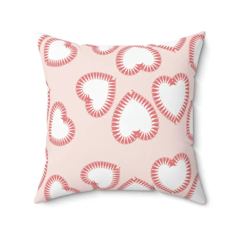 Hearts Print Polyester Pillow – Ultimate Valentine’s Day Cozy Decor - Home