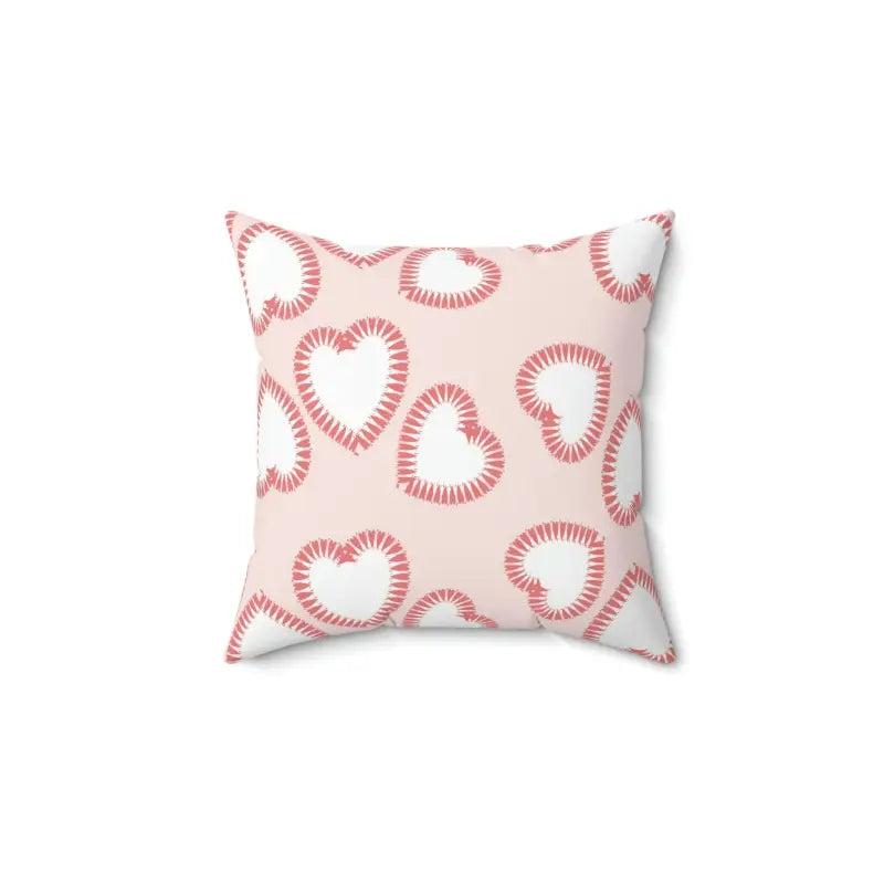 Hearts Print Polyester - Playful Pop of Color | Dipaliz - 14’’ × - Throw Pillows