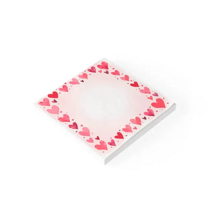 Heart Themed Note Pads - Cute Sticky Notepads - Dipaliz - 3’’ x / White - Notes