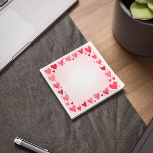 Heart Themed Note Pads - Cute Sticky Notepads - Dipaliz - Notes