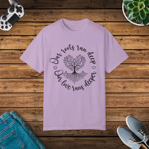 Heart Tree Graphic Tee - Outdoor Vibes Nature Shirt - Dipaliz - Orchid / s - T-shirts
