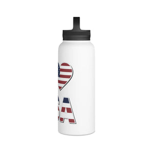 Insulated Stainless Steel Water Bottle - Usa Love - Dipaliz - Bottles