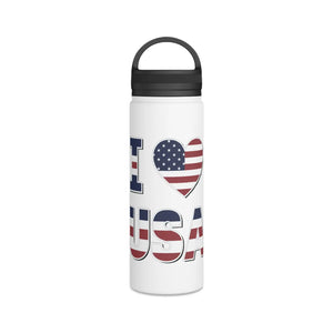 Insulated Stainless Steel Water Bottle - Usa Love - Dipaliz - Bottles