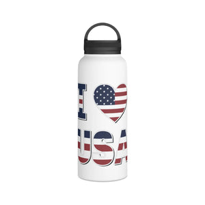 Insulated Stainless Steel Water Bottle - Usa Love - Dipaliz - Bottles