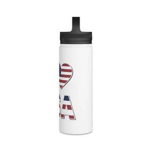Insulated Stainless Steel Water Bottle - Usa Love - Dipaliz - Bottles