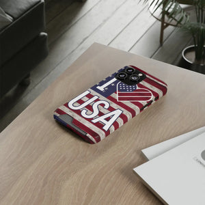 Tough Usa Heart Case and Wallet - Polycarbonate - Dipaliz - Electronics Accessories