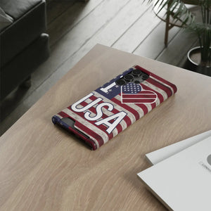 Tough Usa Heart Case and Wallet - Polycarbonate - Dipaliz - Electronics Accessories