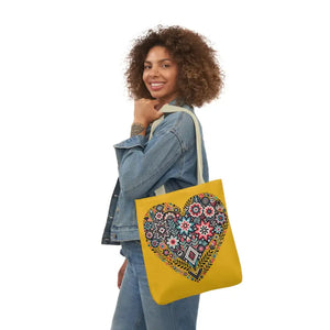 Flowers Canvas Tote - Chic Heart Style Everyday Bag - Dipaliz - Bags