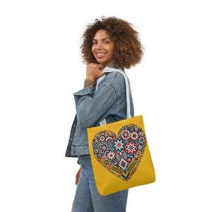 Flowers Canvas Tote - Chic Heart Style Everyday Bag - Dipaliz - Bags