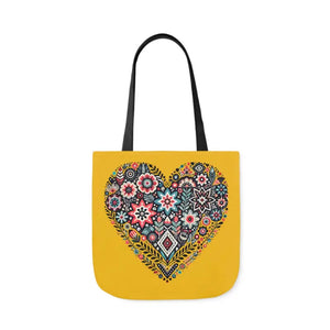 Flowers Canvas Tote - Chic Heart Style Everyday Bag - Dipaliz - Bags