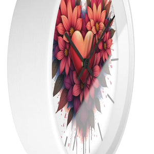 Chic Wall Clock with Vibrant Blooms for your Living Space - Dipaliz - Clocks