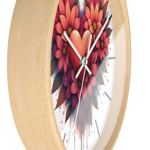 Chic Wall Clock with Vibrant Blooms for your Living Space - Dipaliz - Clocks