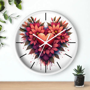 Chic Wall Clock with Vibrant Blooms for your Living Space - Dipaliz - Clocks